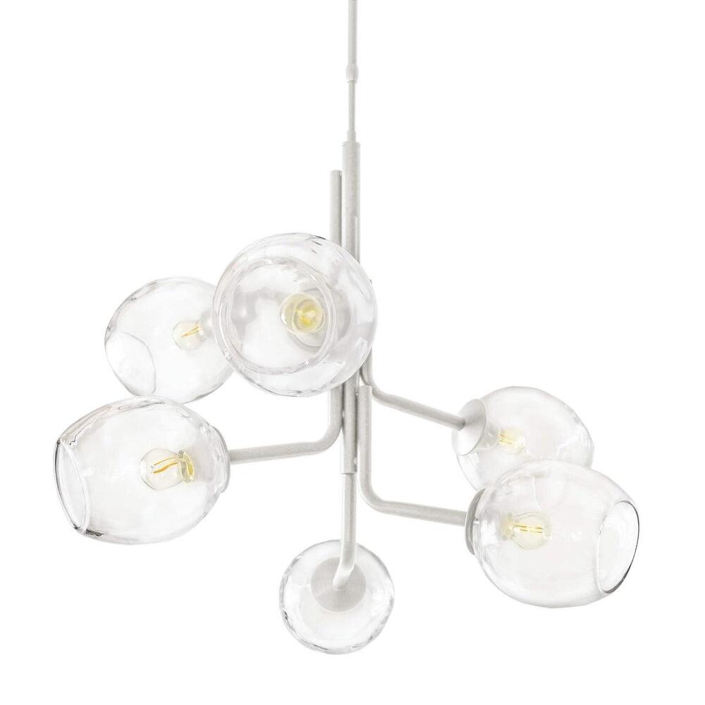 Caledonia Chandelier with 6 Globes by Simon Pearce 10
