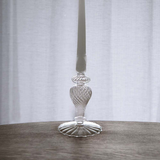 Cambridge Daphne 8.5" Candlestick Holder Set of 2 - Clear by Beatriz Ball