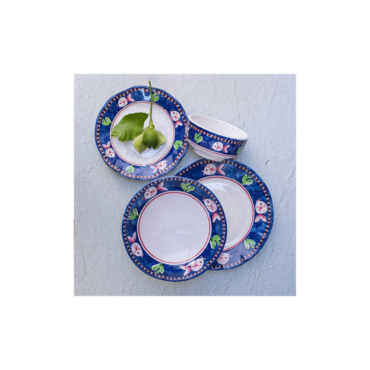 Campagna Melamine Dinner Plate Blue by Vietri 1