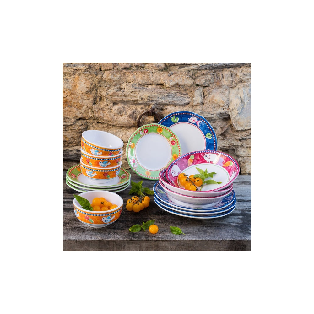 Campagna Melamine Dinner Plate Blue by Vietri 2