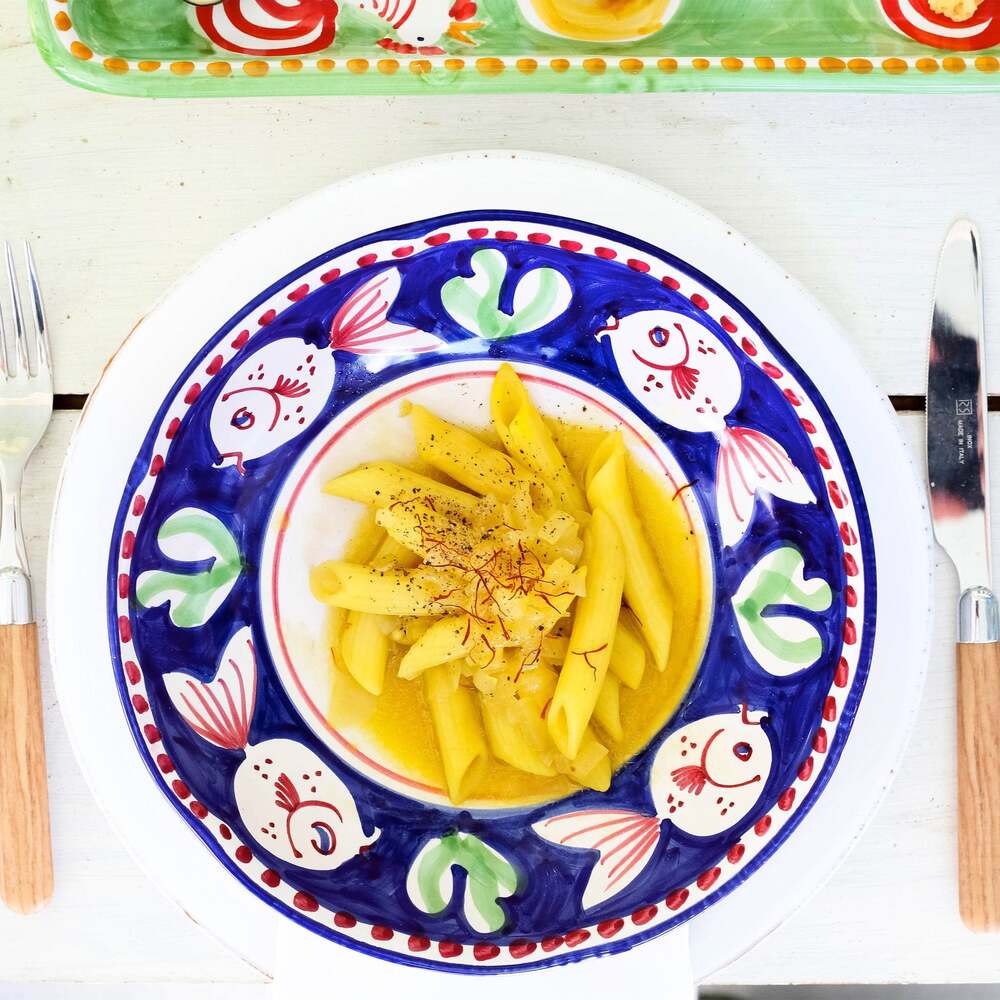 Campagna Pesce Dinner Plate by VIETRI by Additional Image -1