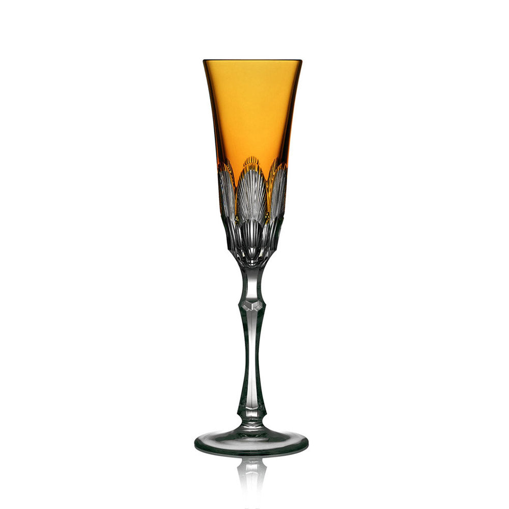 Captiva Amber Flute by Varga Crystal