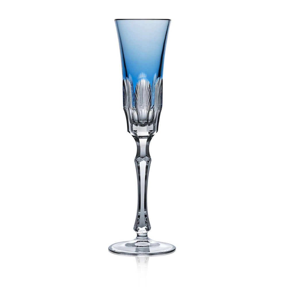 Captiva Sky Blue Flute by Varga Crystal