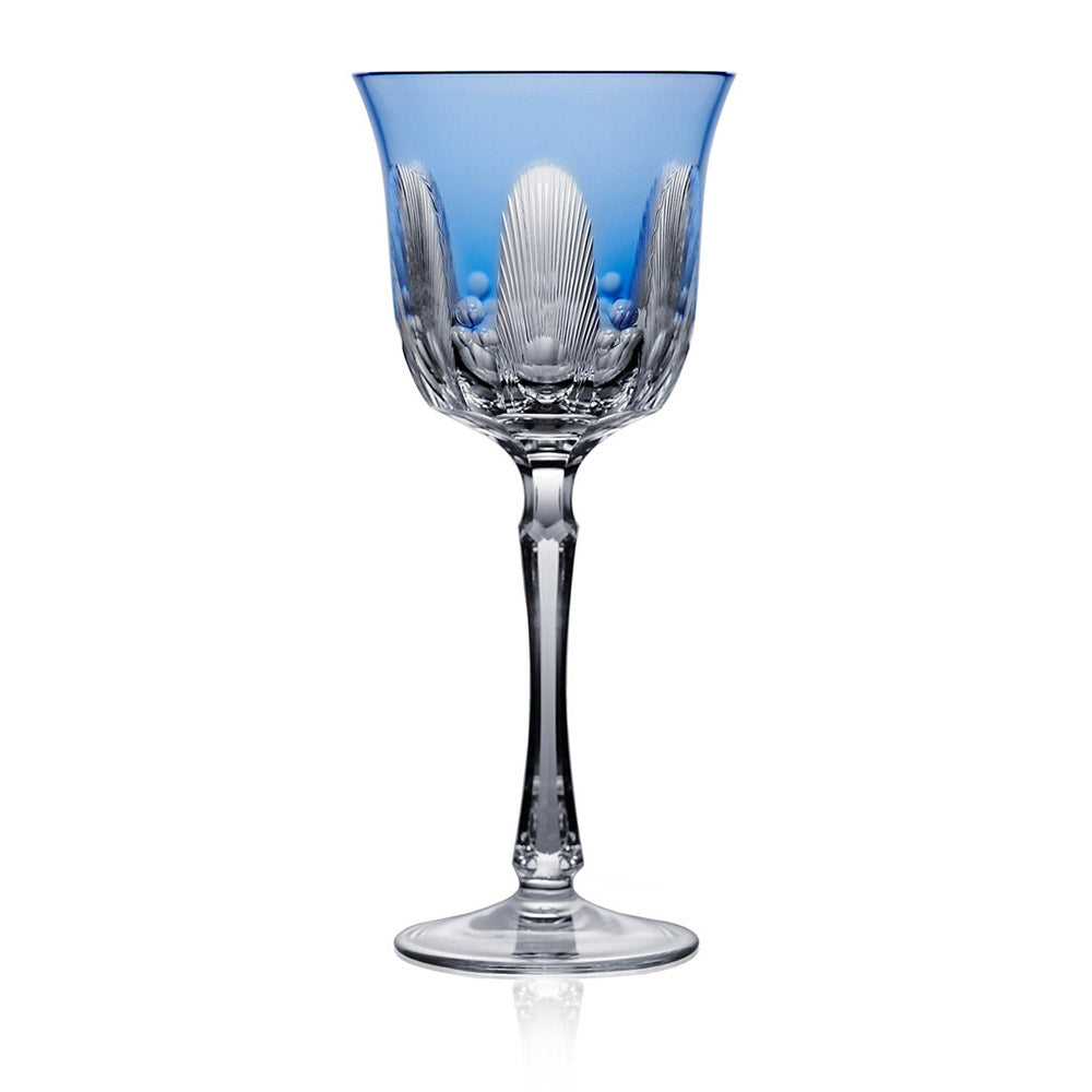 Captiva Sky Blue Water Glass by Varga Crystal