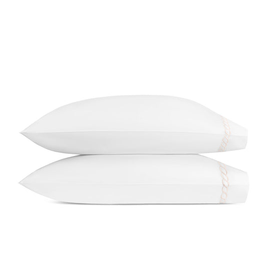 Classic Chain Pillowcase Pair Blush