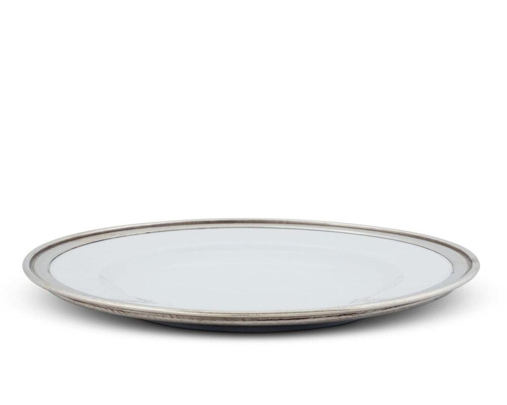 Classic Pewter Rim Dinner Plate by Vagabond House 1