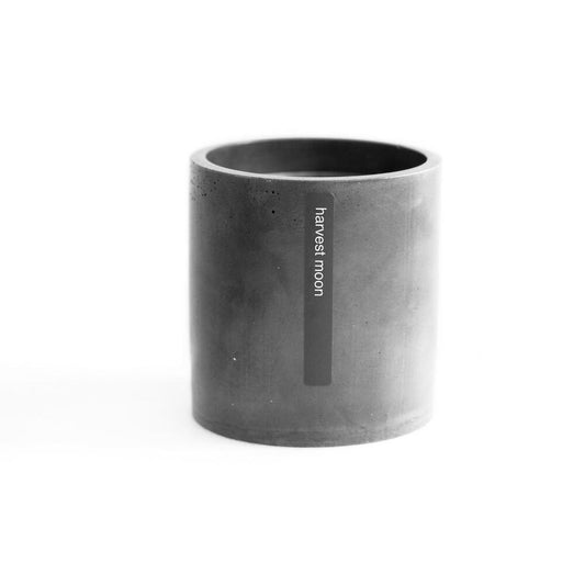 Concrete Candle - Harvest Moon Charcoal by Simon Pearce