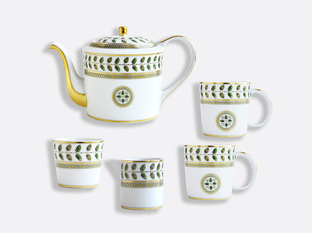Constance Gift Set of 1 Teapot, 2 Mugs, 1 Sugar Bowl, 1 Creamer by Bernardaud 4