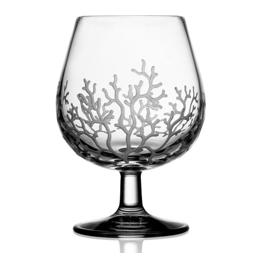Coral Clear Brandy Glass by Varga Crystal