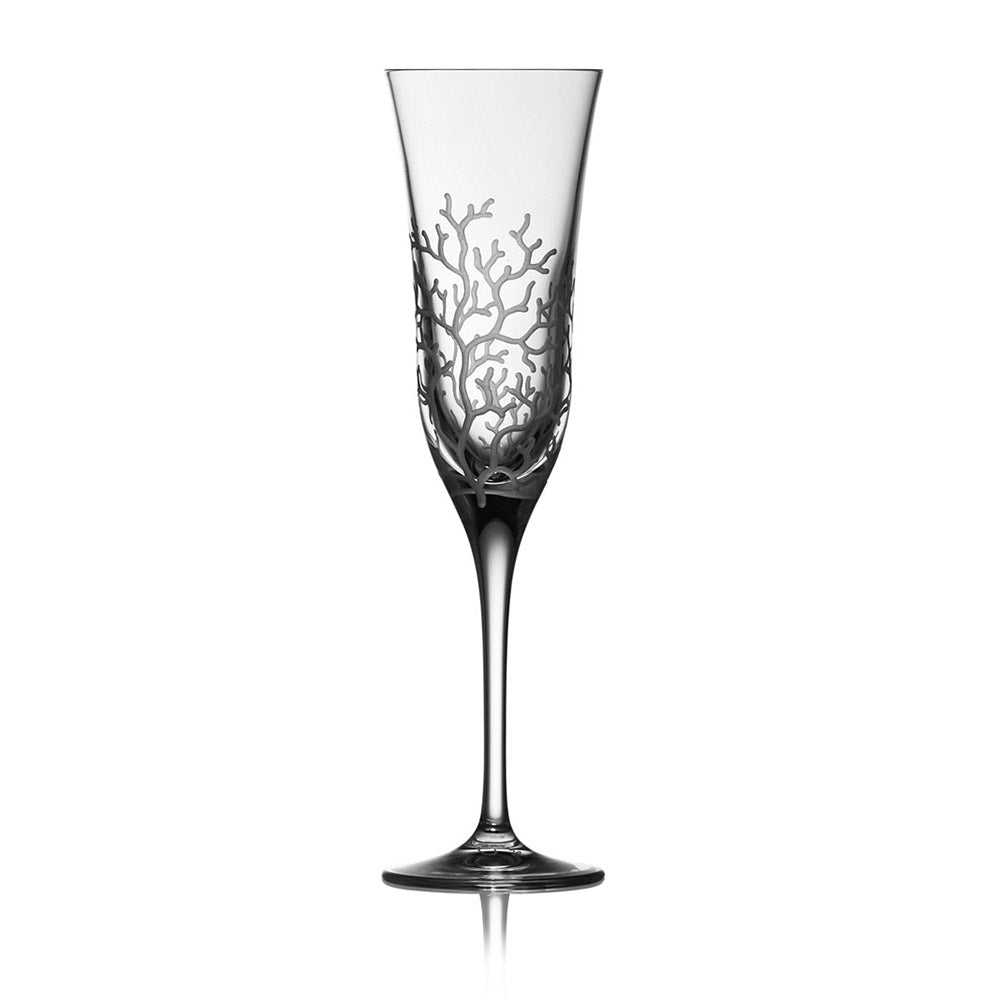 Coral Clear Flute by Varga Crystal