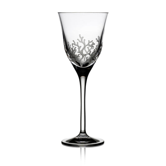 Coral Clear Wine Glass by Varga Crystal