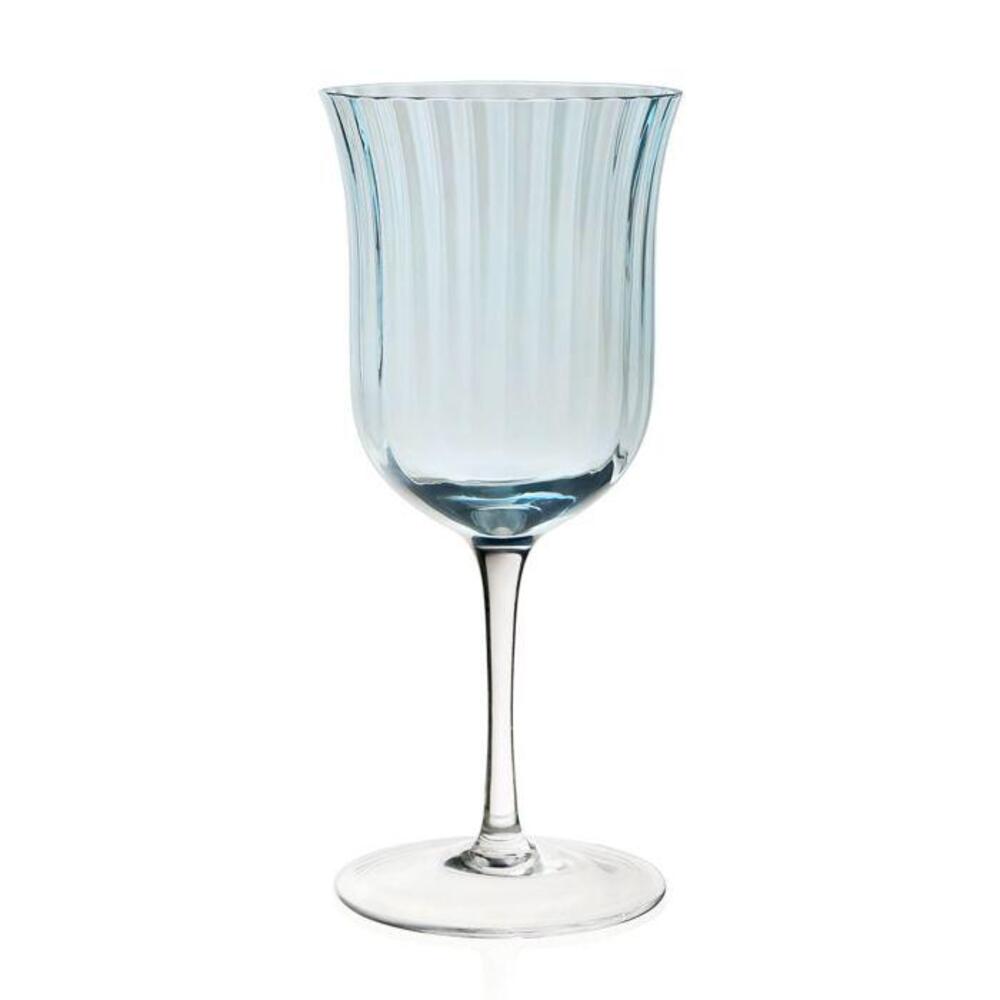Corinne Water Goblet Blue by William Yeoward