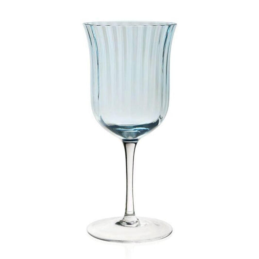 Corinne Water Goblet Blue by William Yeoward