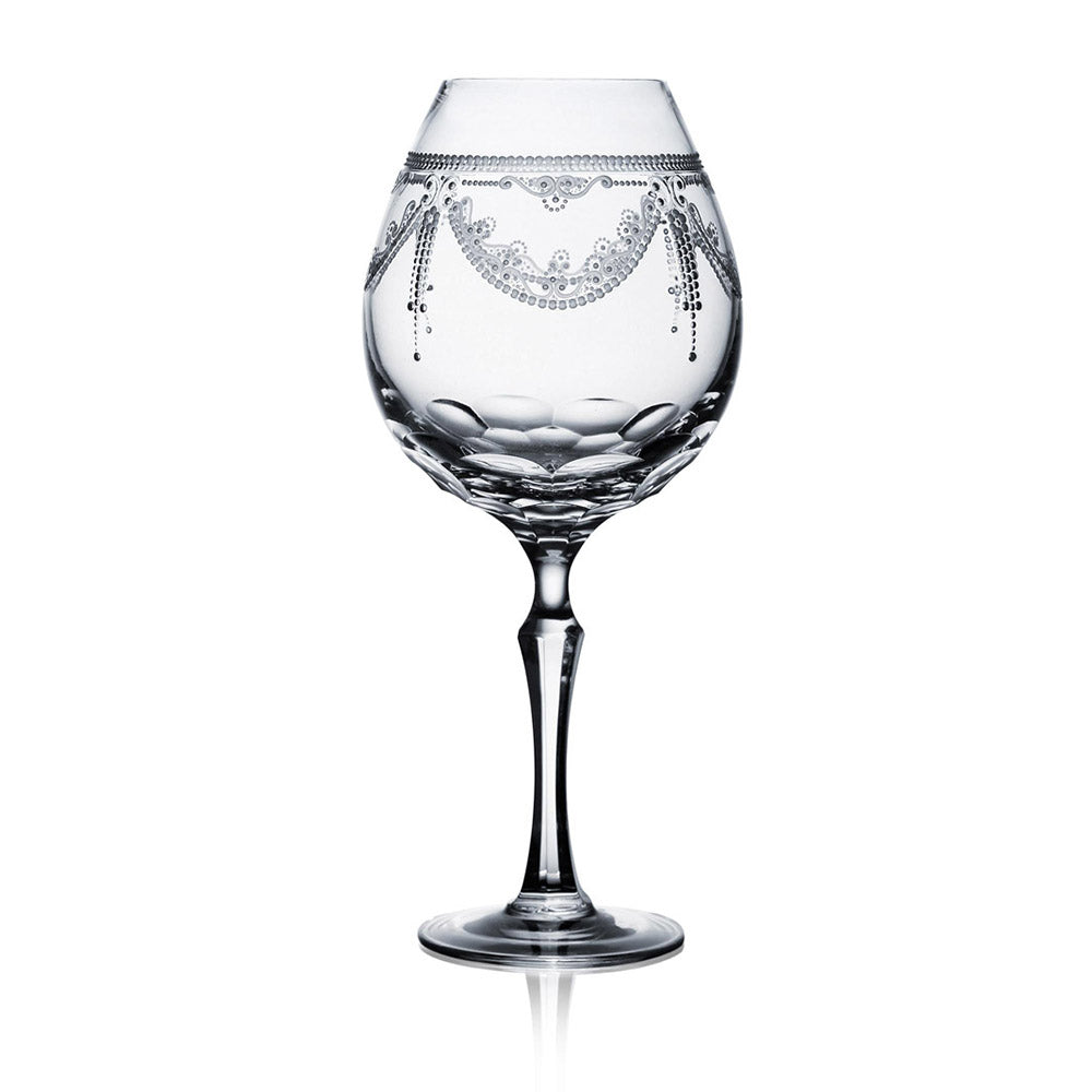 Countess Clear Burgundy Glass by Varga Crystal