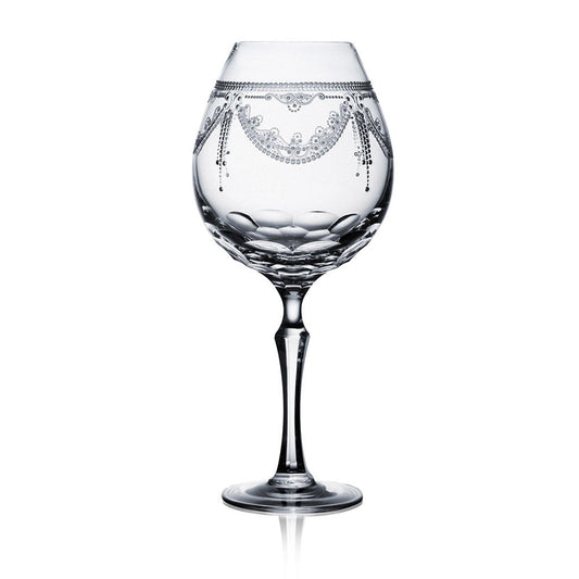 Countess Clear Burgundy Glass by Varga Crystal
