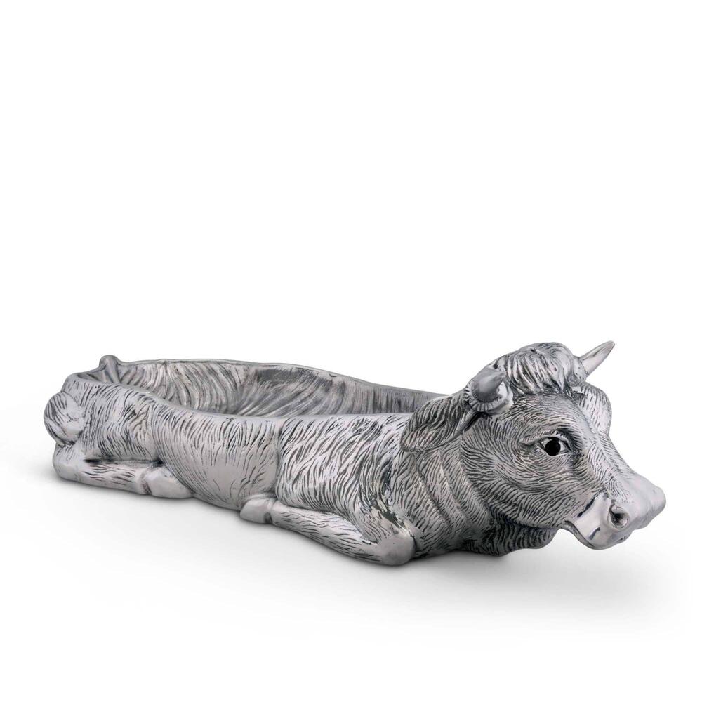 Cow Carving Serving Tray by Arthur Court Designs 1