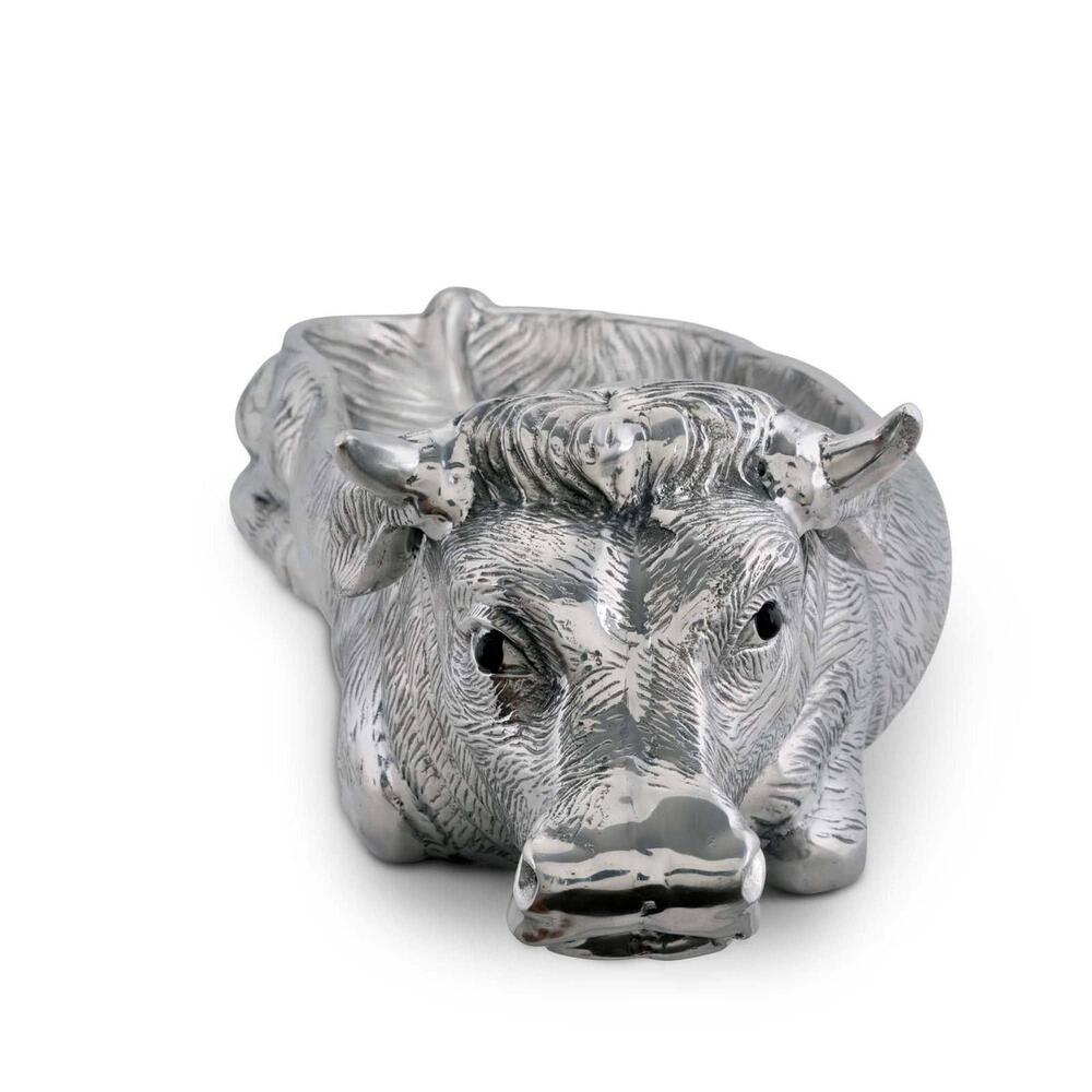 Cow Carving Serving Tray by Arthur Court Designs 2