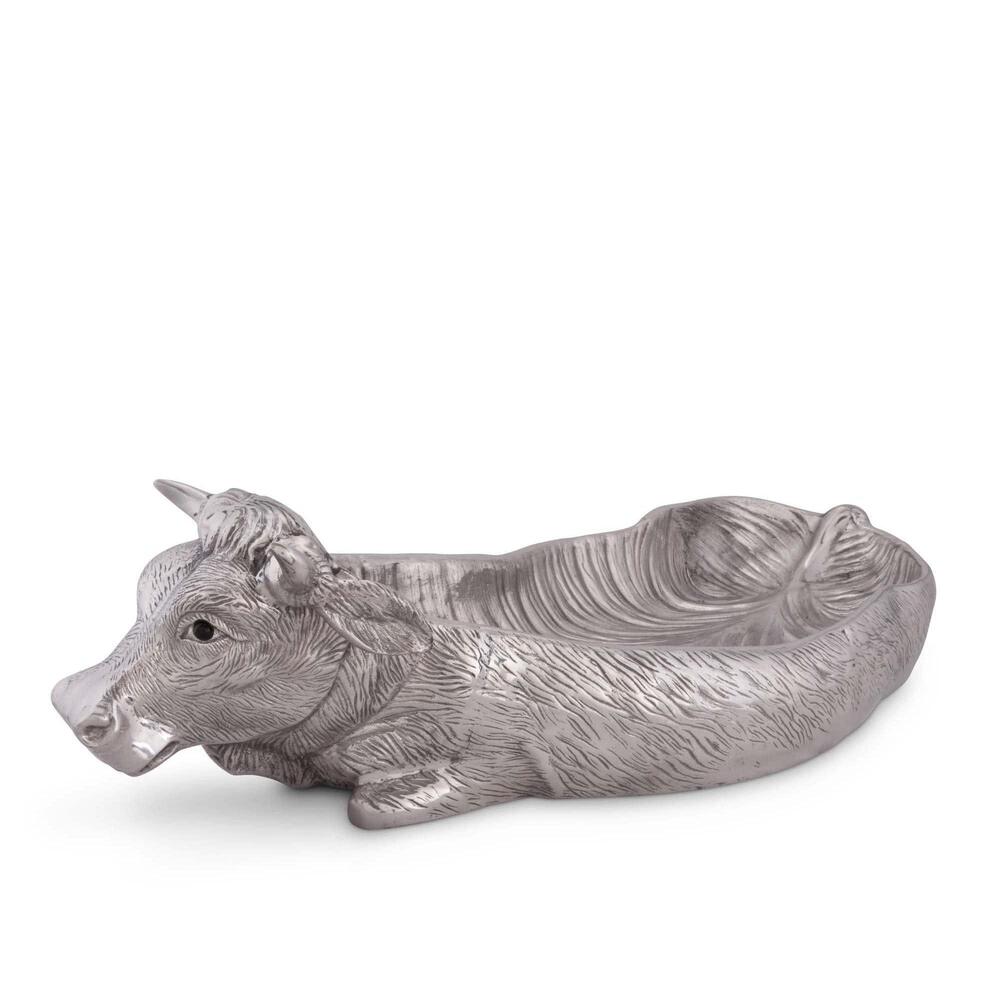 Cow Carving Serving Tray by Arthur Court Designs