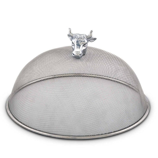 Cow Head Stainless Mesh Picnic Cover by Arthur Court Designs