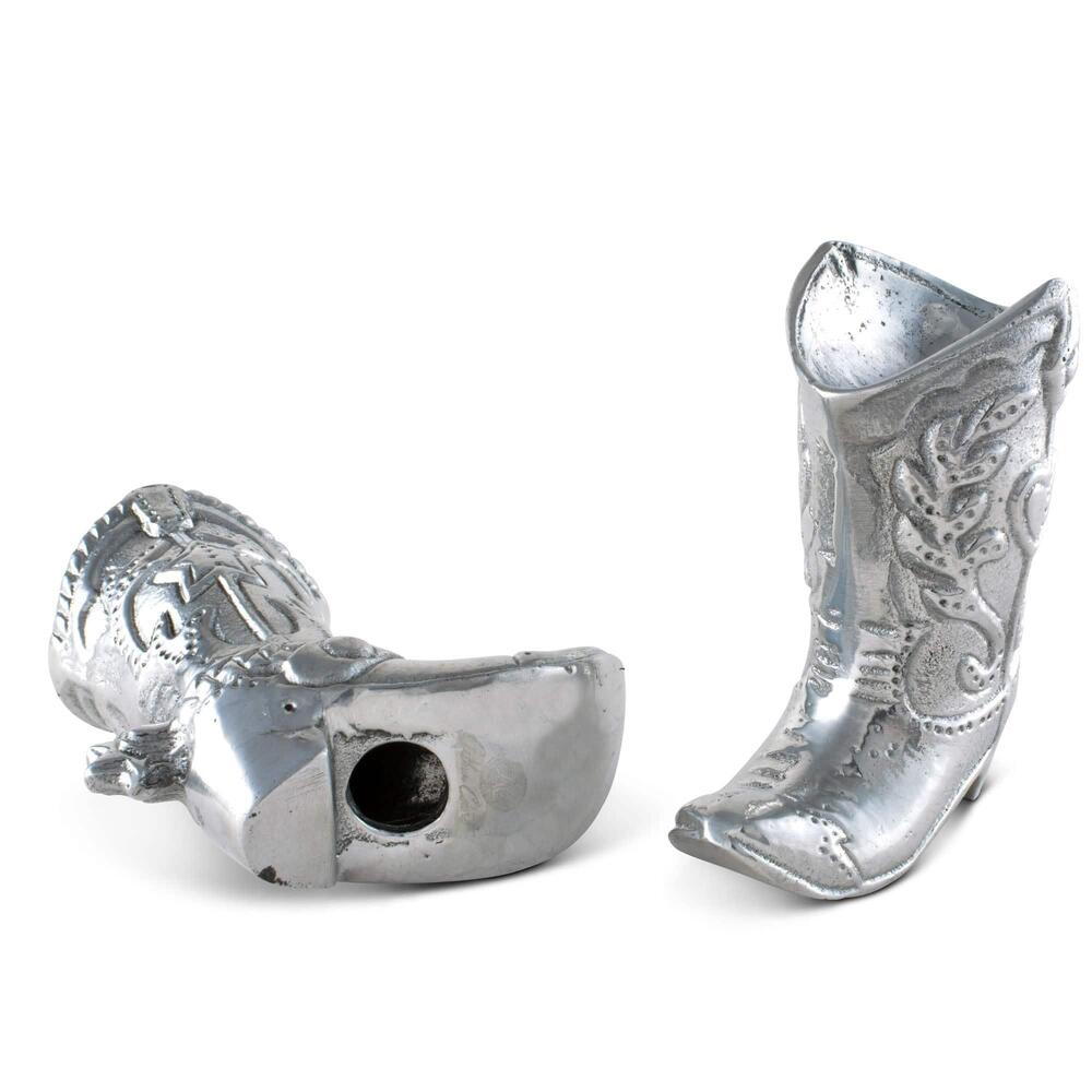 Cowboy Boot Salt & Pepper Set by Arthur Court Designs 3