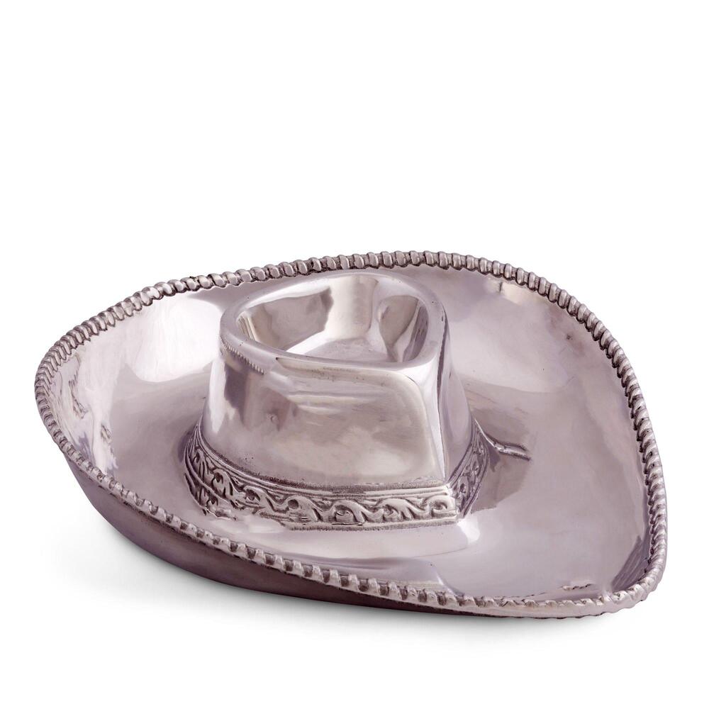 Cowboy Chip and Dip Tray by Arthur Court Designs