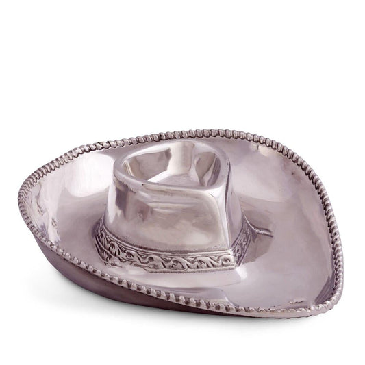 Cowboy Chip and Dip Tray by Arthur Court Designs