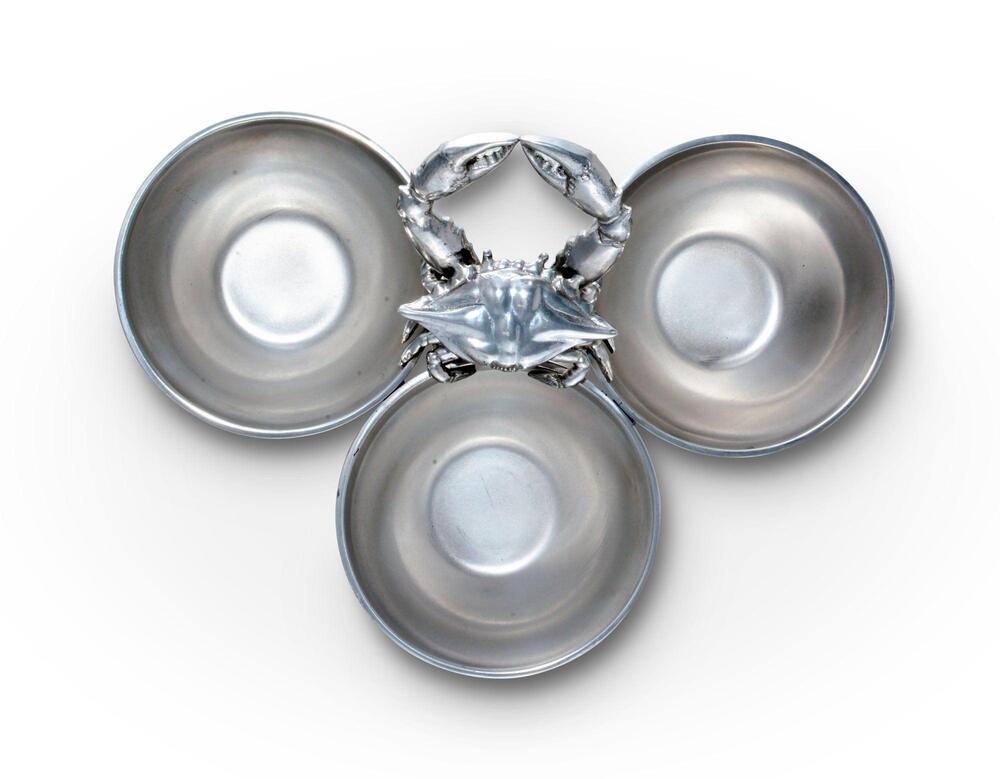Crab 3-Bowl Bowl by Arthur Court Designs 4