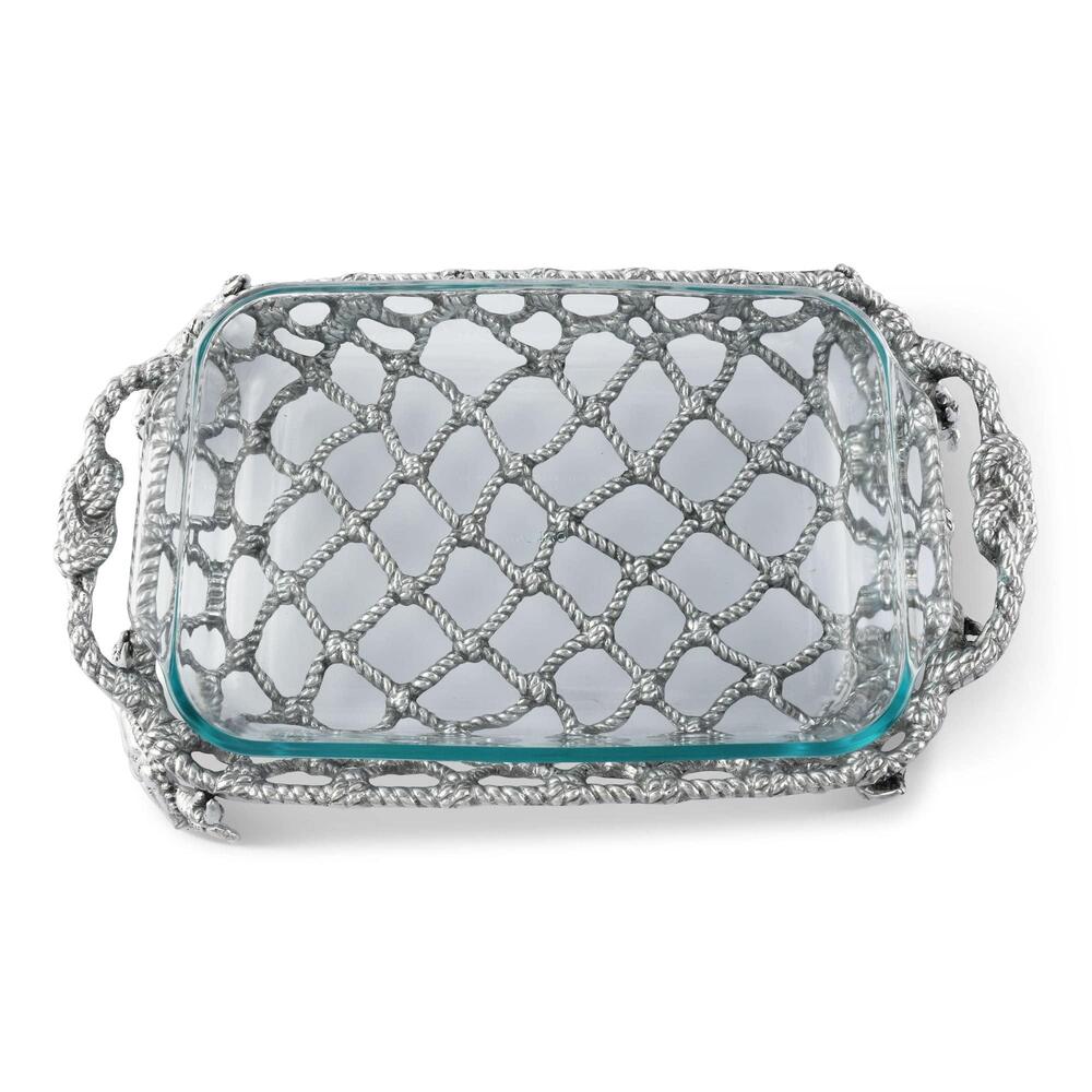 Crab and Net Casserole 3 Quart Holder by Arthur Court Designs 1