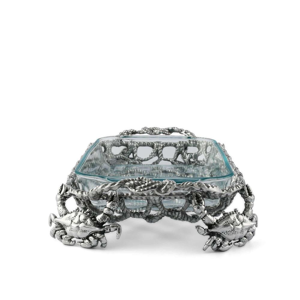 Crab and Net Casserole 3 Quart Holder by Arthur Court Designs 2