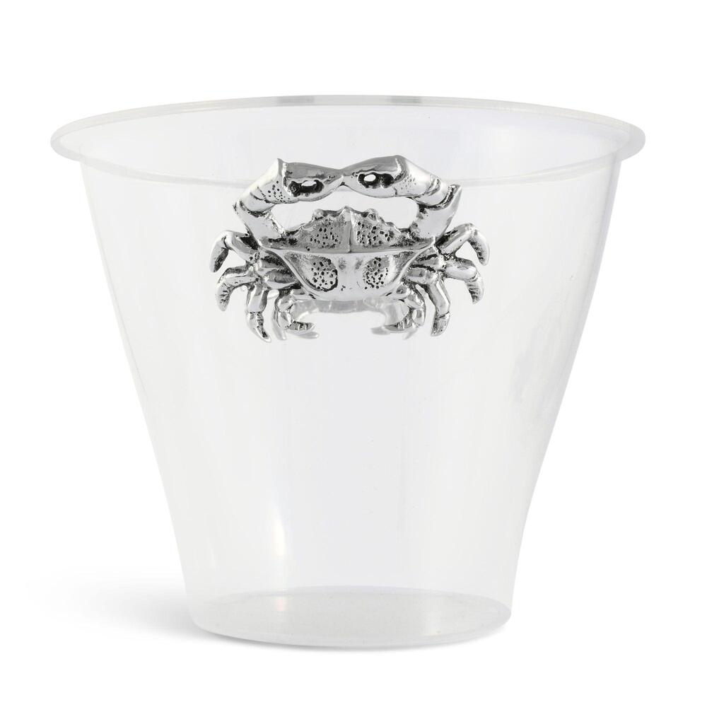 Crab Handle Acrylic Ice Bucket by Arthur Court Designs 1