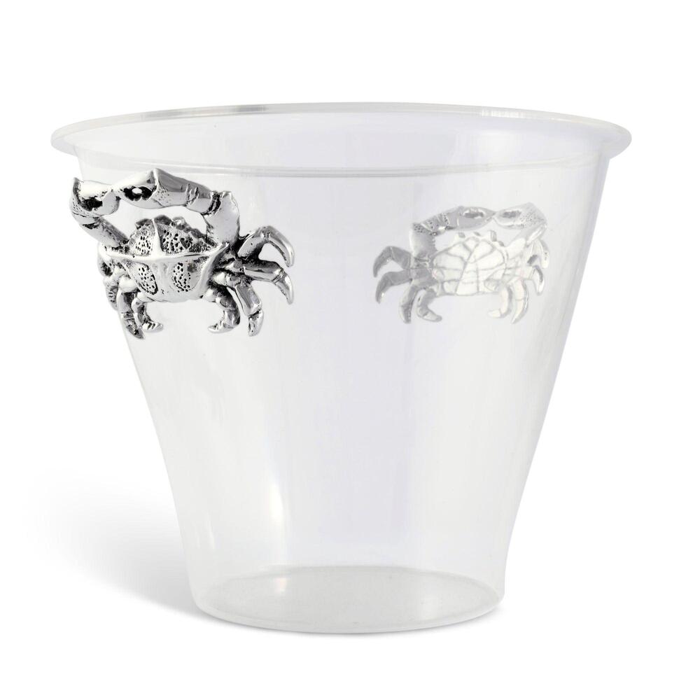 Crab Handle Acrylic Ice Bucket by Arthur Court Designs 2