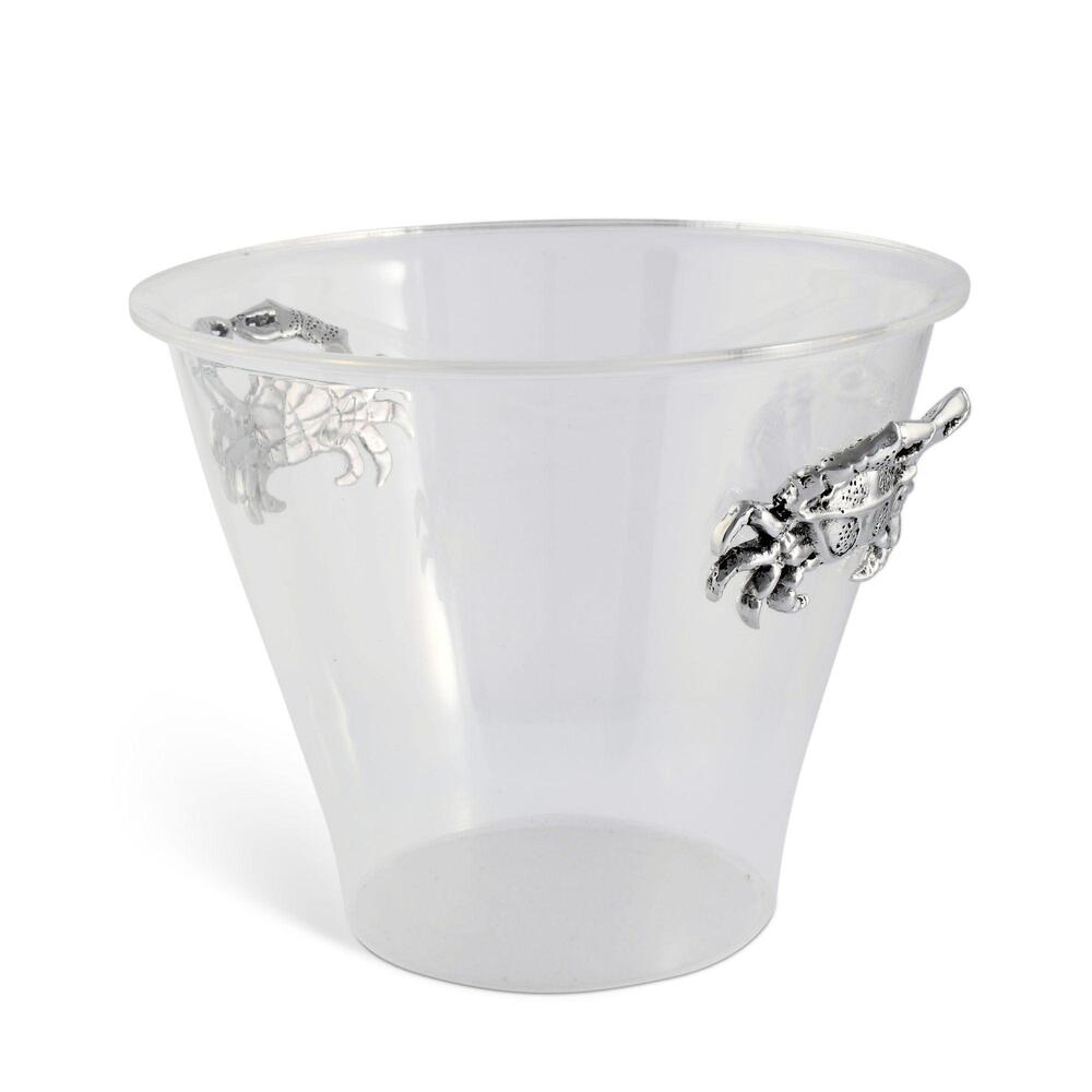 Crab Handle Acrylic Ice Bucket by Arthur Court Designs 4