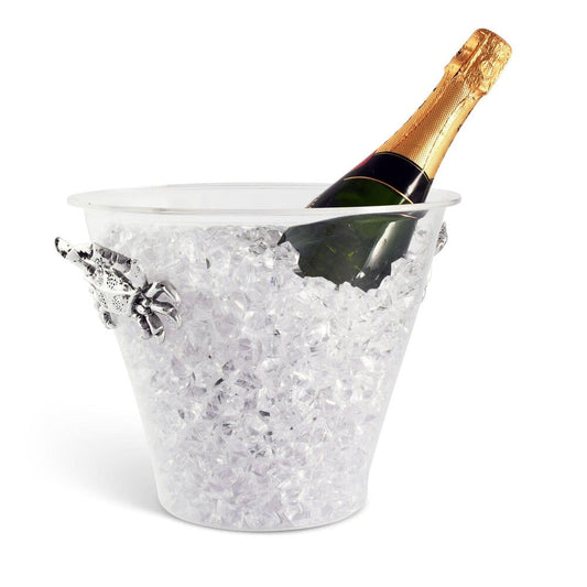 Crab Handle Acrylic Ice Bucket by Arthur Court Designs