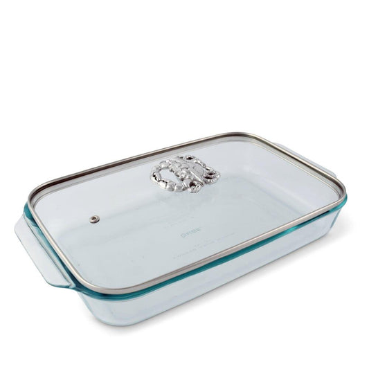 Crab Lid with Pyrex 3 Quart Baking Dish by Arthur Court Designs