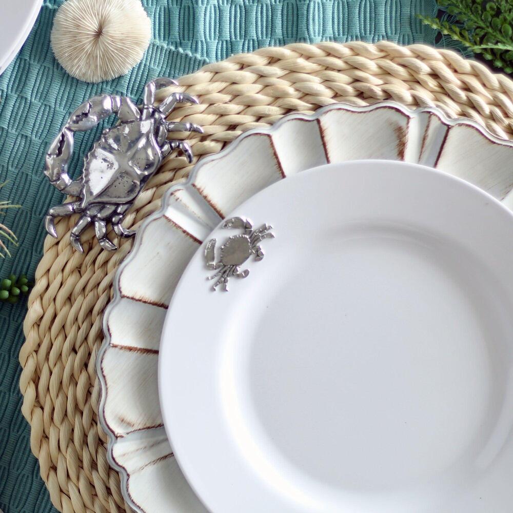 Crab Melamine Lunch Plates - Set of 4 by Arthur Court Designs 1