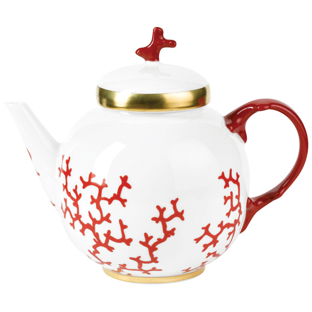 Cristobal Coral Teapot by Raynaud