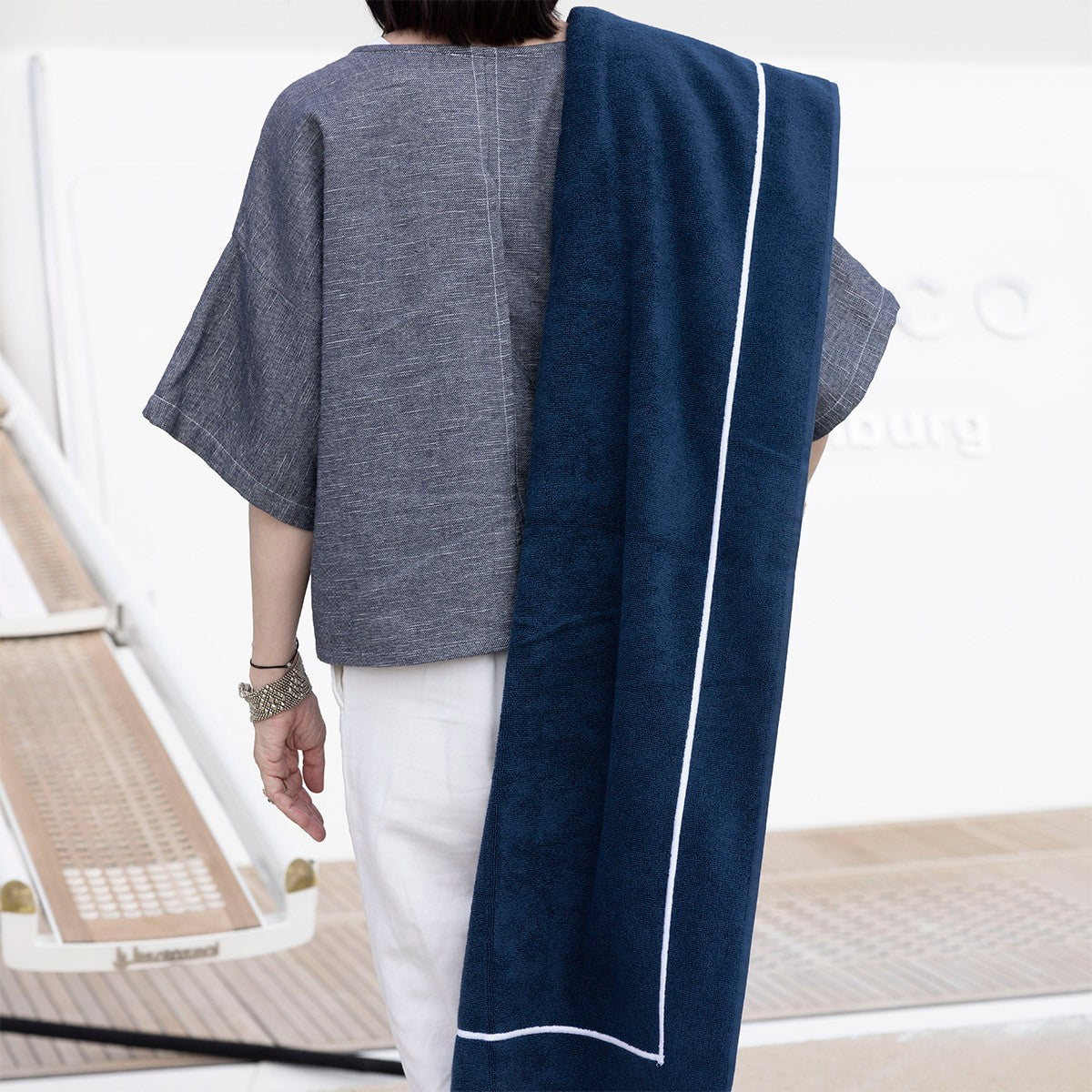 Croisiere Beach Towel by Yves Delorme