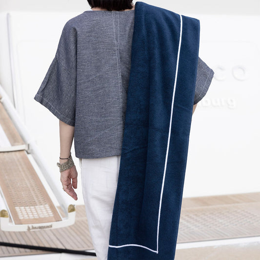 Croisiere Beach Towel by Yves Delorme