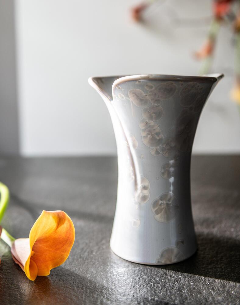 Crystalline Calla Lily Vase by Simon Pearce 1