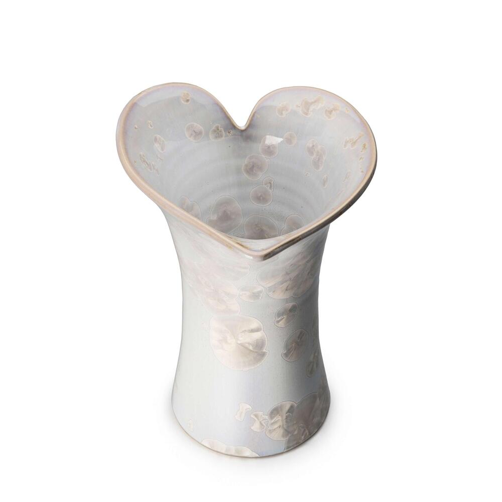 Crystalline Calla Lily Vase by Simon Pearce