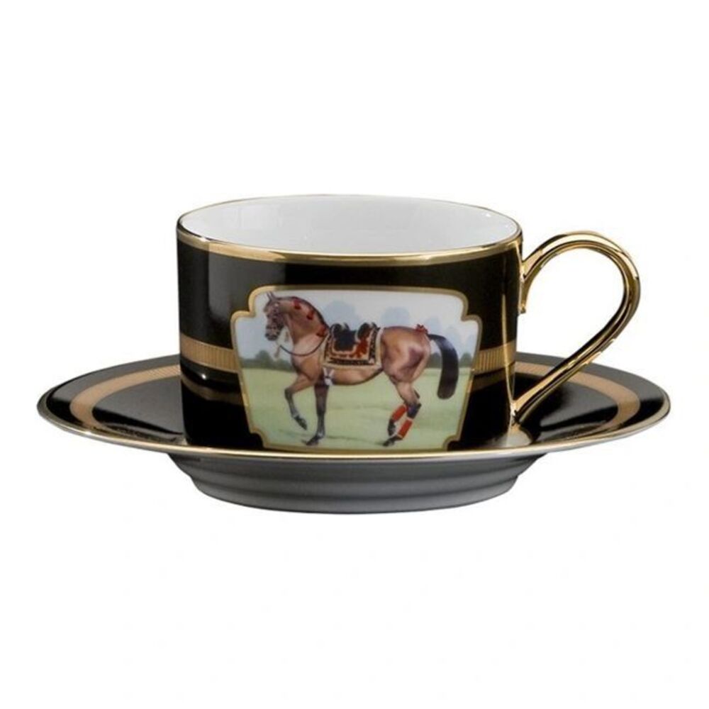 Cup & Saucer Imperial Horse by Julie Wear