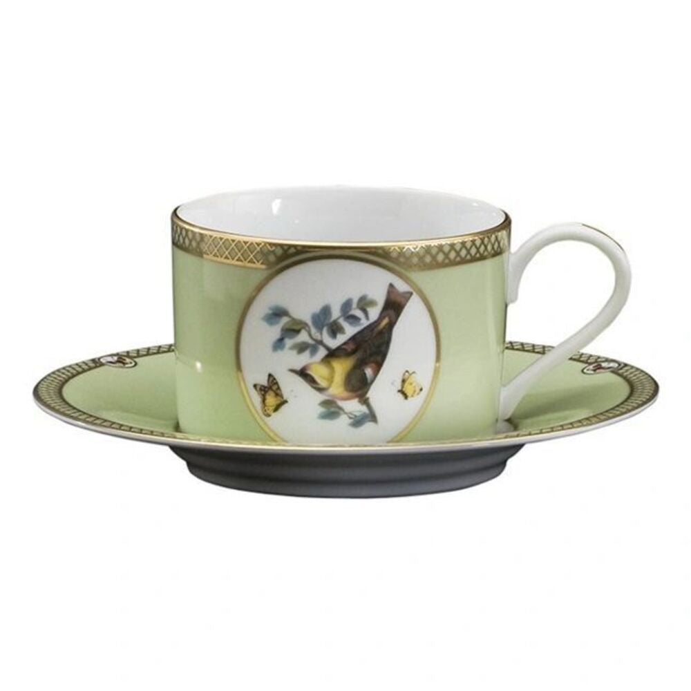 Cup & Saucer Windsor Bird by Julie Wear