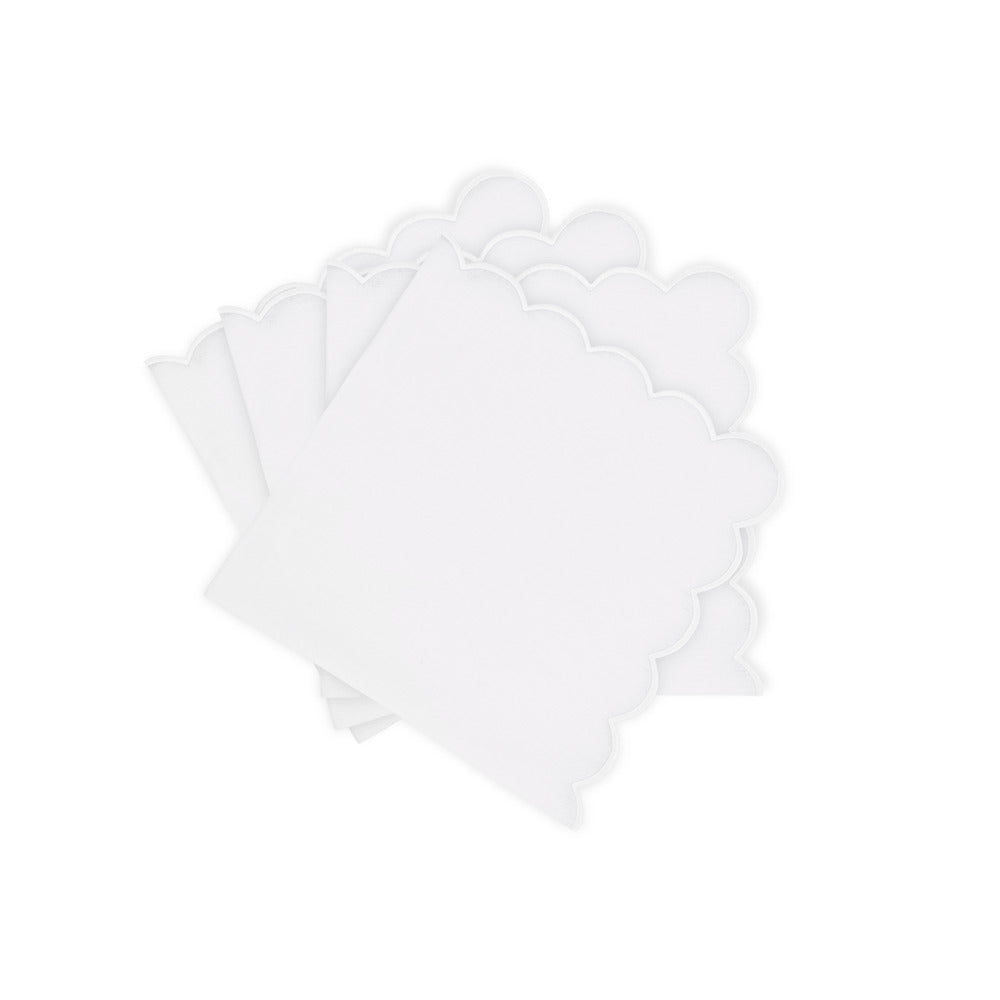 Dakota Napkin set of 4 White & White