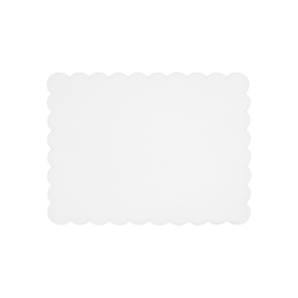 Dakota Oblong Placemat set of 4 White & White