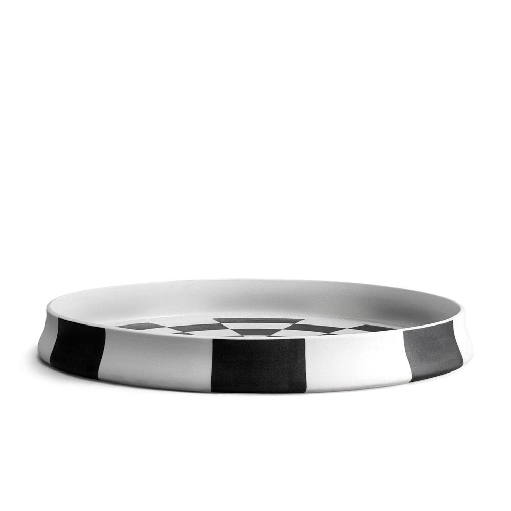 Damier Round Platter by L'Objet 2