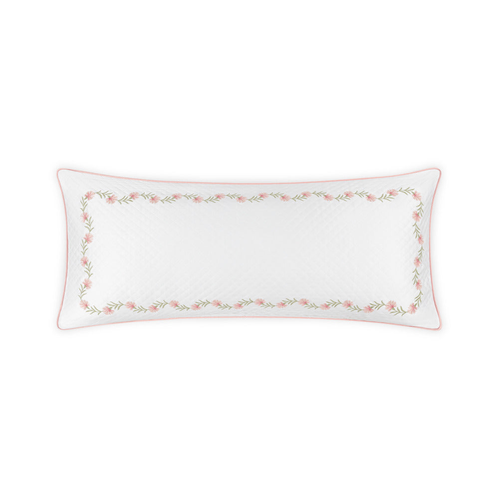 Daphne Matelasse Lumbar Pillow Cover Peony