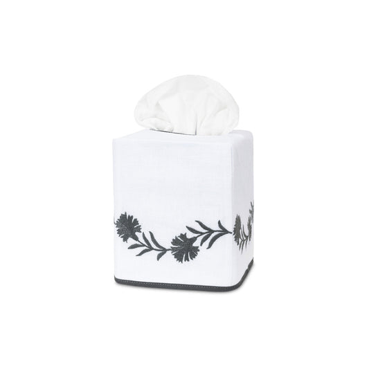 Daphne Tissue Box Cover Charcoal