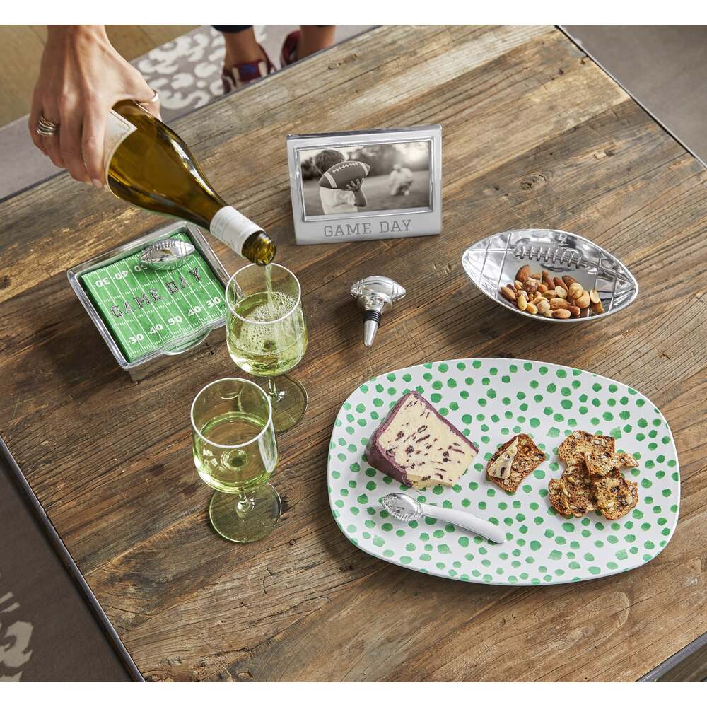 Dark Green Dotty Platter by Mariposa Additional Image 1