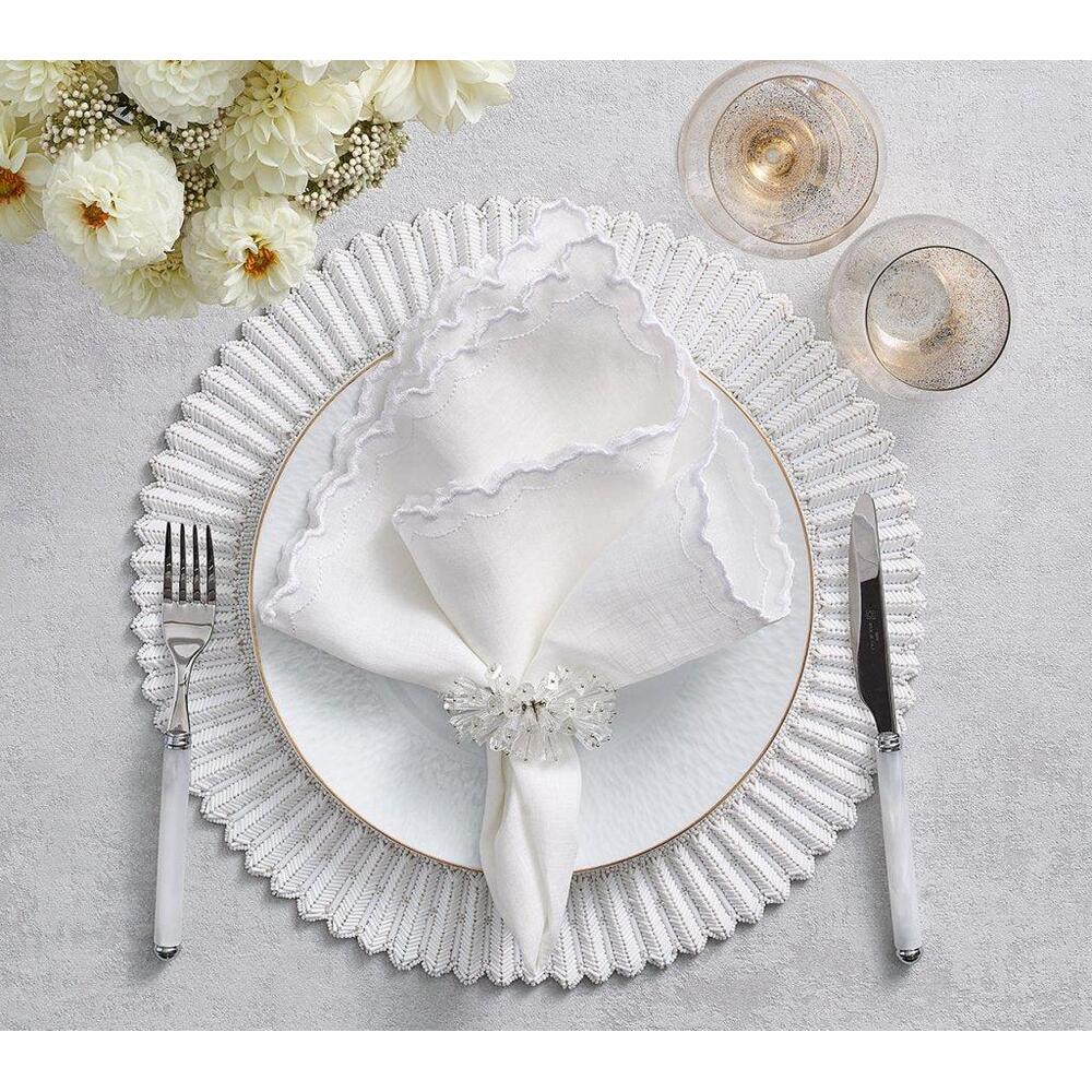 Dazzle Napkin Ring - Set of 4 Crystal by Kim Seybert 9