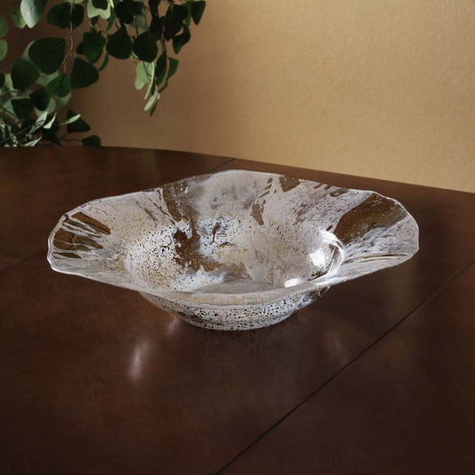 Decorative Bowl - White & Gold by Beatriz Ball